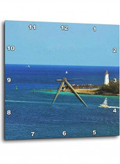 Sea And Lighthouse Wall Clock Multicolour 10x10inch
