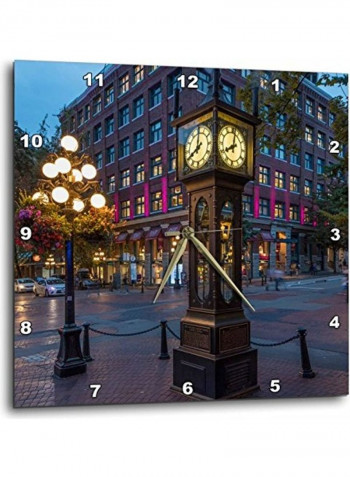 Gastown Vancouver Steam Clock Multicolour 10x10inch