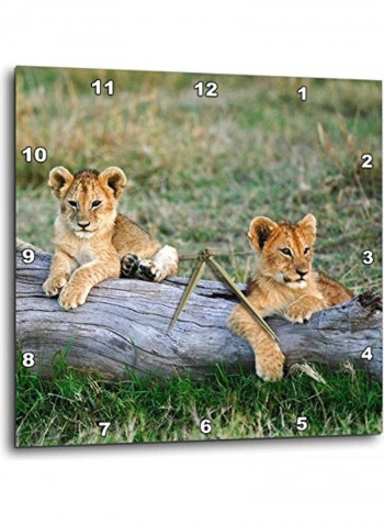 Decorative Printed Wall Clock Multicolour 10x10inch