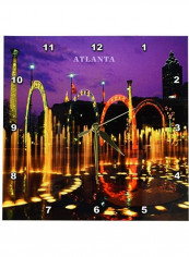 Olympic Park Atlanta Georgia Wall Clock Multicolour 10x10inch