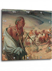 Oscar Berninghaus American West Printed Analog Wall Clock Multicolour 10x10x0.1inch