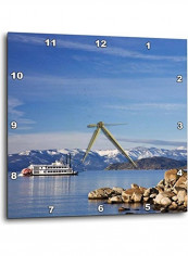 DPP 92195 1 Nevada Lake Tahoe Paddleboat Across The Lake Wall Clock Multicolour 10x10inch