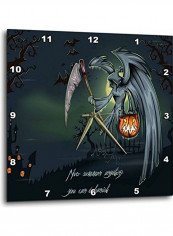 The Grimm Reaper At Night Wall Clock Multicolour 10 X 10inch