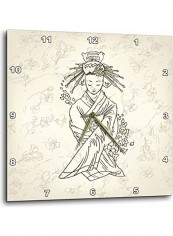 Decorative Printed Wall Clock Multicolour 10x10inch