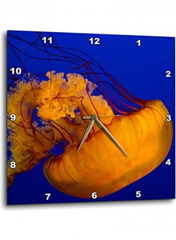 Jellyfish Themed Wall Clock Multicolour