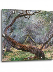 Study Of Olive Trees By Claude Monet Wall Clock Multicolour 10x10inch