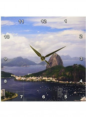 Sugarloaf Peak At Rio De Janeiro Brazil Wall Clock Multicolour 10x10inch