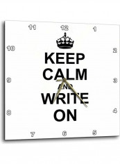 DPP 157787 1 Keep Calm And Write  Wall Clock Multicolour 10x10inch