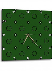 Green Wall Clock Green 10 x 10inch