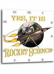 Yes It Is Rocket Scince Wall Clock Multicolour 10x10inch