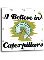 I Believe In Caterpillars Wall Clock Multicolour 10x10inch