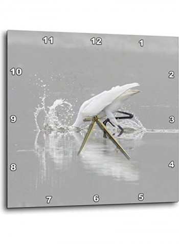 Wall Clock White/Black 10x10inch