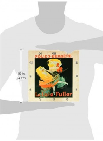 Decorative Printed Wall Clock Multicolour 10x10inch