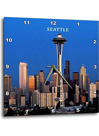 Decorative Printed Wall Clock Multicolour 10x10inch