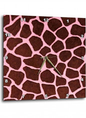 Giraffe In Trendy Printed Wall Clock Multicolour 10 x 10inch