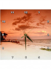 Beachy Peach Wall Clock Multicolour 10 X 10inch