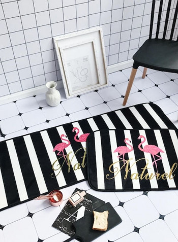 Soft Striped Nordic Style Rectangle Carpet Mat Multicolour 50x70cm