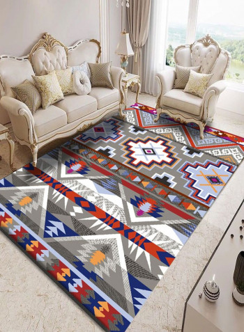 1-Piece Simple Geometry Patterned Floor Carpet Multicolour 50x80cm