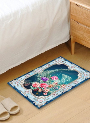 European Classical Print Living Room Rug Multicolour 50x80cm