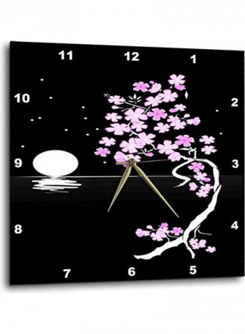 Printed Wall Clock Multicolour 10x10inch