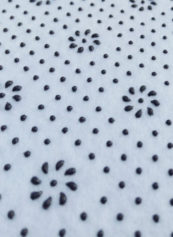 Decorative Round Shaped Lemon Design Antiskid Soft Floor Mat Multicolour 60x60cm