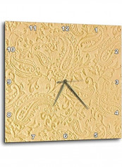 Photo Of Gold Paisley Design Wall Clock Gold 10x10inch