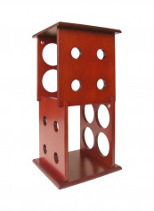 2 Layer Beverage Rack Red 9x9x19inch
