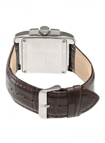 Men's Leather Analog Watch GL133WWO