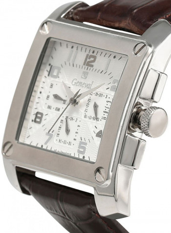 Men's Leather Analog Watch GL133WWO