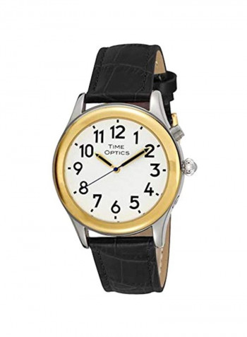Men's Leather Analog Watch GWC128TBK