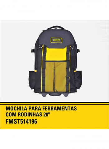 Multipurpose Backpack For Tools Yellow/Black/Silver 360x540x230millimeter