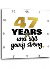 47 Years And Stil Gong Strong Wall Clock Multicolour 10x10inch