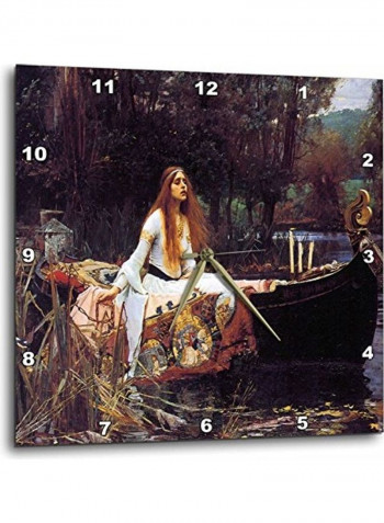 DPP 130185 1 Lady Of Shallot Wall Clock Multicolour 10x10inch