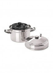 6-Rack Nonstick Idli Cooker Silver 12 x 8.5 x 8.5inch