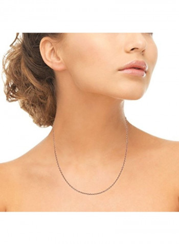 925 Sterling Silver Rolo Chain Necklace