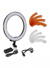 Dimmable Ring Video Light With Colour Filter Set Multicolour