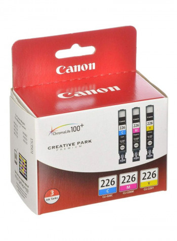 Pack Of 3 CLI226 Cartridge Multicolour