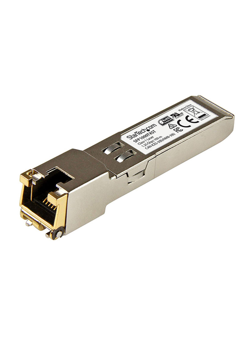 1000Base-TX SFP Transceiver Silver/Gold