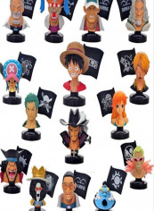 15-Piece Decorative Sea Thief Lufei Bust Stickers For Car