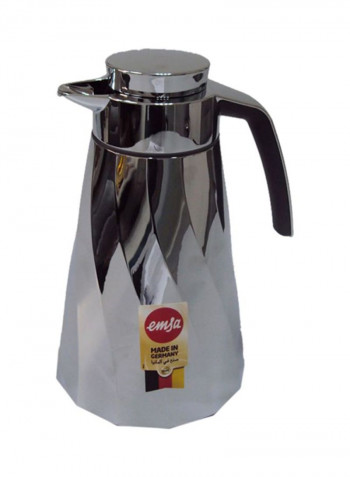 Cone Swirl Flask Silver