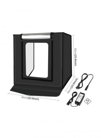Portable Studio Light Box With Removable Backdrop 60x60x60centimeter Multicolour