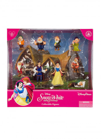 9-Piece Snow White And The Seven Dwarfs Figurine Set 27.94x6.35x25.4cm