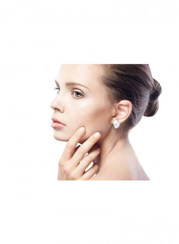 925 Sterling Silver Half Round Ball Clip On Earrings