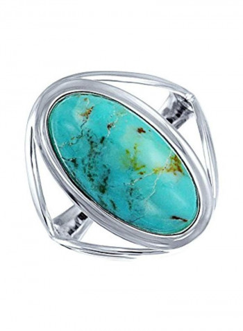 925 Sterling Silver Turquoise Studded Ring