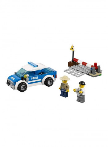 97-Piece City Police Patrol Car Building Kit