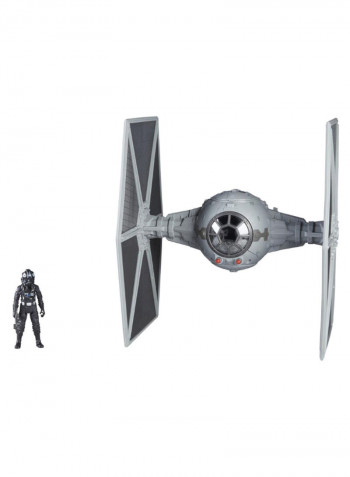 Star Wars Tie Fighter And Pilot Action Figure Set 3.75inch