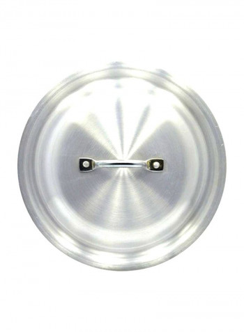 5-Piece Cooking Pot Set Silver 20x12, 23x14, 26x15, 28x15.5, 30x16cm