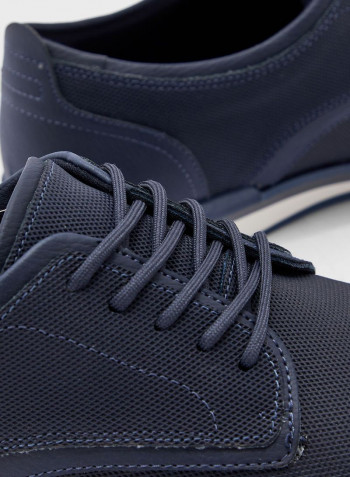 Lace-Up Low Top Sneakers Blue