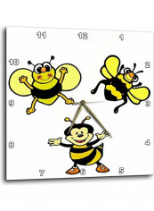 Bumble Bee Party Wall Clock Multicolour