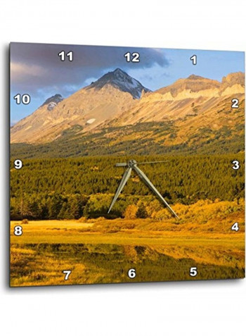 DPP 91811 1 Lake Marias Pass in Glacier NP Montana Wall Clock Multicolour 10x10inch